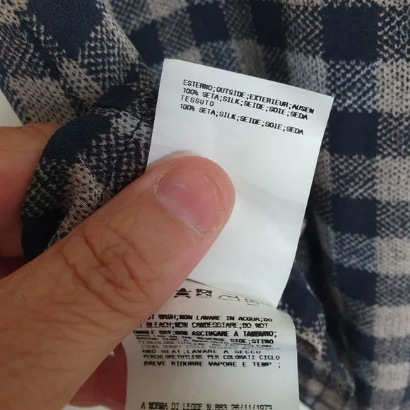 Aquascutum house check silk blouseGood condition Size uk 10 - Picture 4 of 4